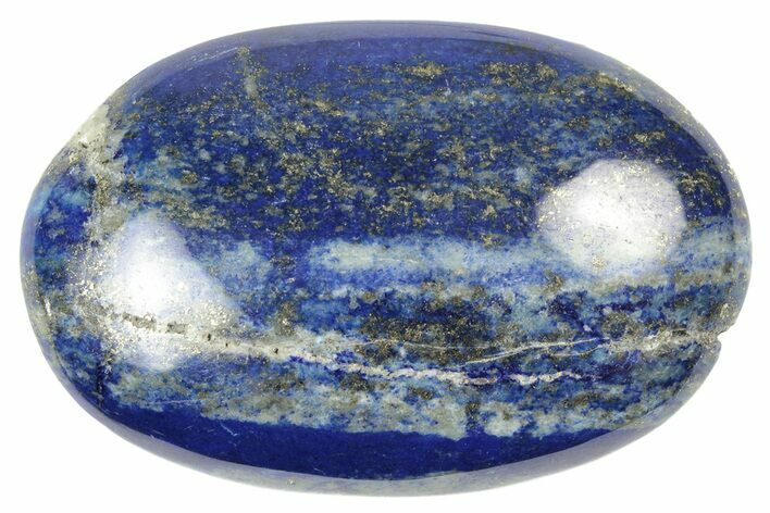 Polished Lapis Lazuli Palm Stone - Pakistan #250664